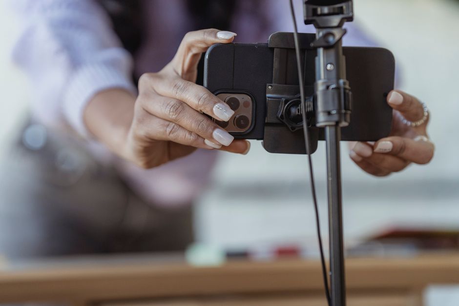 Création de contenu sur smartphone