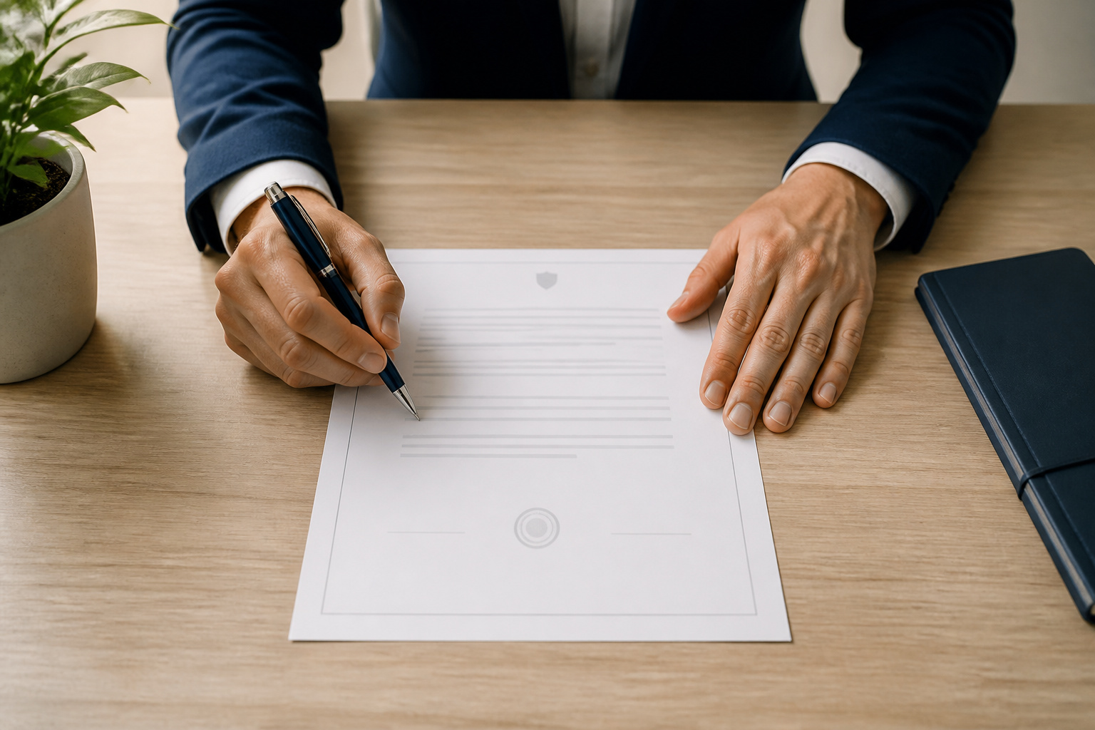 Signature dun document officiel