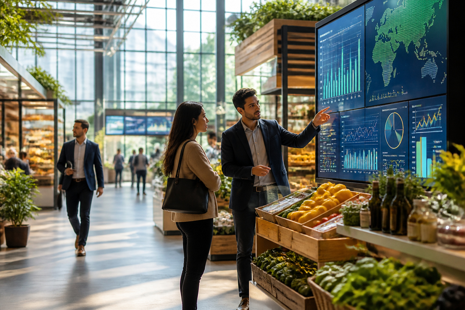 Marche moderne et interactif
