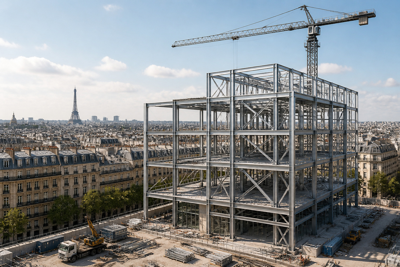 Construction futuriste a paris