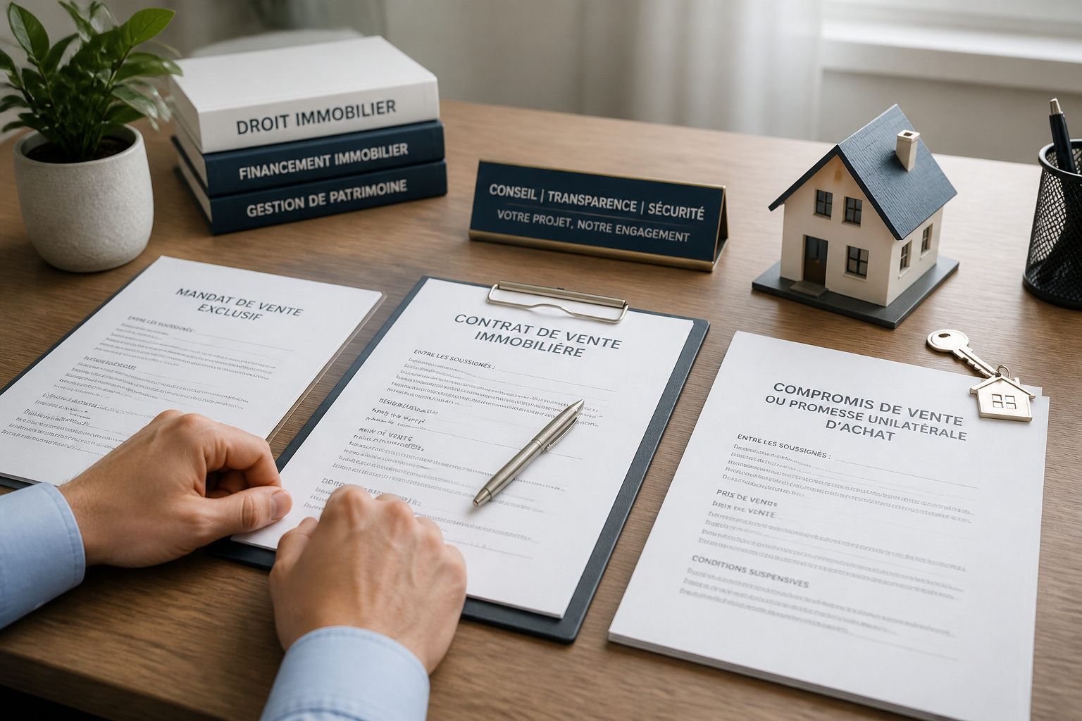 Transaction immobiliere professionnelle