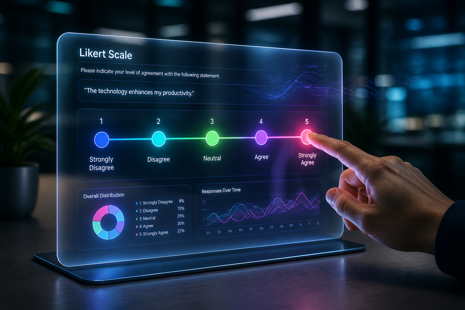 Interaction avec une echelle numerique