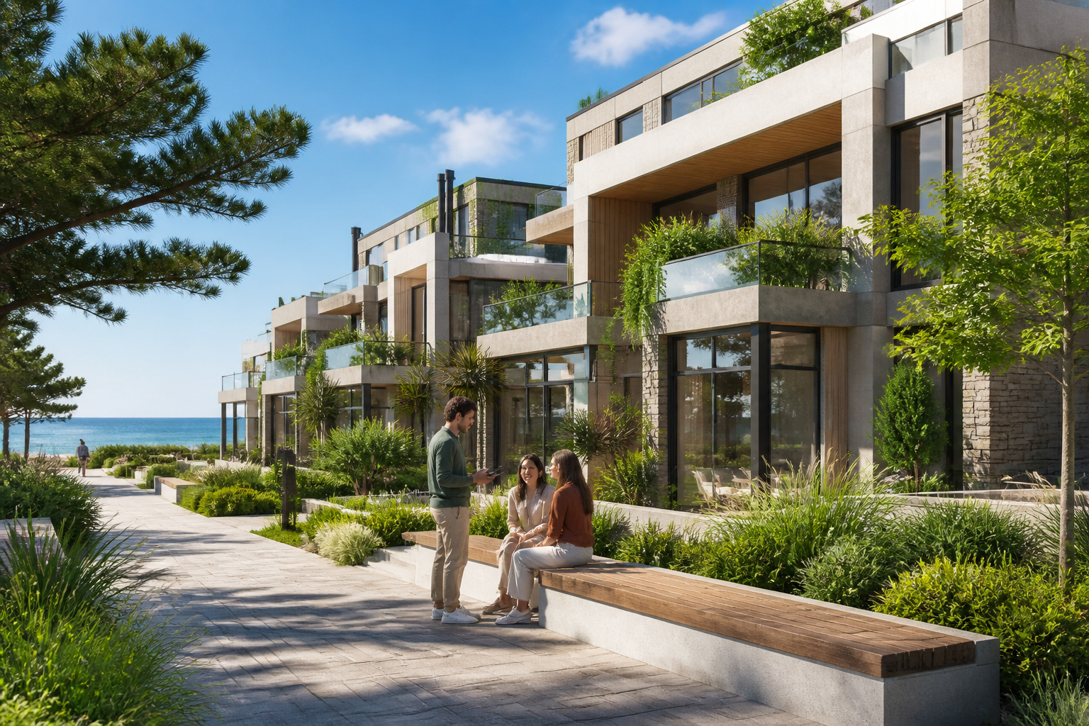 Complexe residentiel moderne et durable